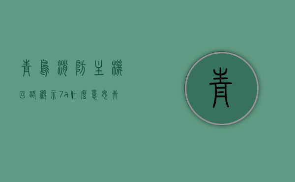 青鸟消防主机回路显示7a什么意思（青鸟消防主机回路信号浏览数字），青鸟消防主机回路显示7A的含义解析与解读