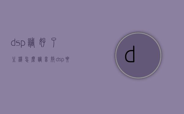 dsp调好了主机怎么调音效（dsp要怎么调），DSP与主机音效同步调节，打造完美音效体验，DSP与主机音效同步调节指南，打造完美音效体验，一步步教你如何调整主机音效与DSP设置，DSP与主机音效同步调节教程，打造完美音效体验，一步步教你如何调整主机音效与DSP设置指南，DSP与主机音效同步调节教程，打造完美音效体验，主机音效与DSP设置调整指南