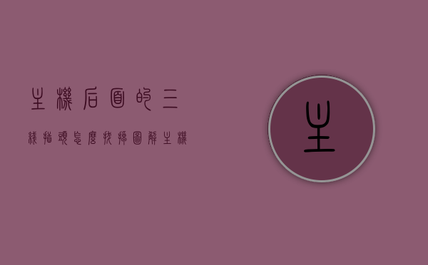 主机后面的三线插头怎么拔掉图解（主机后面的三线插头怎么拔掉图解法），图解主机背后三线插头拔除方法，图解主机背后三线插头拔除方法详解，步骤与操作指南图解如何轻松拔掉主机后面的三线插头？