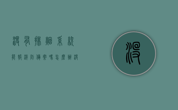 没有排烟系统能报消防备案吗怎么办（没有烟管怎么装排烟系统），无排烟系统能否报消防备案？解决方法及无烟管排烟系统安装指南，无排烟系统能否报消防备案？解决方案与无烟管排烟系统安装指南