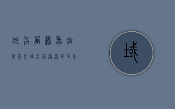 域名服务器设置图片（域名服务器的作用是什么?），域名服务器作用解析及设置图片指南