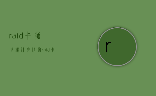 raid卡插主机什么位置（raid卡安装图解），RAID卡安装位置详解（附图解），RAID卡安装位置详解，图解教程，轻松掌握RAID卡安装步骤，图解教程，RAID卡安装位置详解与步骤轻松掌握，图解教程，RAID卡安装位置详解与步骤轻松掌握（附详细图解），图解教程，RAID卡安装位置详解及步骤轻松掌握（附详细图解教程），图解教程，RAID卡安装位置详解及步骤轻松掌握（附详细图解教程），图解教程，RAID卡安装位置详解及步骤轻松掌握（附详细图解教程） 第1张