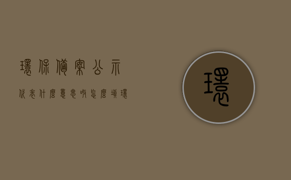 环保备案公示代表什么意思呀怎么填（环保备案公示代表什么意思呀怎么填写），环保备案公示详解，如何正确填写与理解其含义，环保备案公示详解，如何正确填写与理解其含义及流程操作指南，环保备案公示详解，填写流程与理解其含义的操作指南及操作手册示例参考，环保备案公示详解，填写流程、理解含义及操作手册示例参考指南