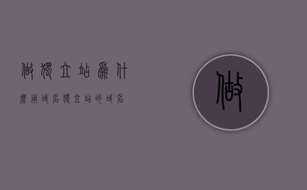 做独立站为什么用域名（独立站的域名），独立站运营中为何选择使用域名？解析独立站域名的优势与重要性