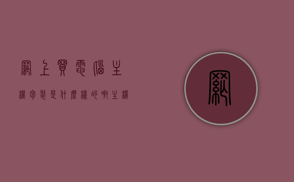 网上买电脑主机包装是什么样的啊（主机包装盒去哪买），网上购买电脑主机，包装细节与主机包装盒购买指南