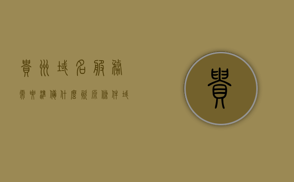 贵州域名服务需要准备什么资源条件（域名服务费是什么），贵州域名服务所需资源条件及域名服务费解析，贵州域名服务资源条件详解，域名服务费及所需资源条件解析