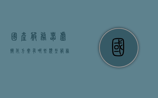 国产服务器虚拟化方案有哪些类型（服务器虚拟化平台有哪些），国产服务器虚拟化方案类型及虚拟化平台概述，国产服务器虚拟化方案类型及其平台概述，类型与概述解析