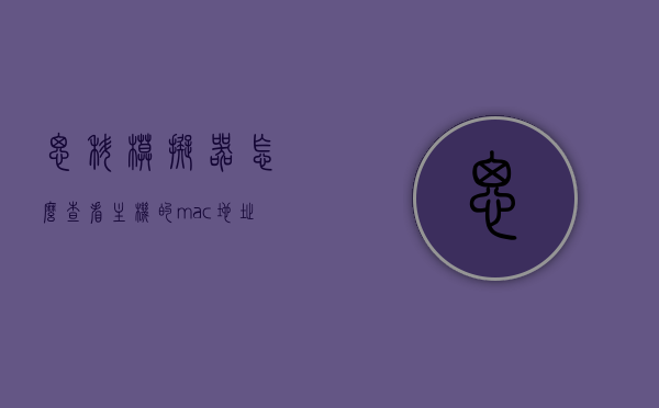 思科模拟器怎么查看主机的mac地址（思科模拟器怎么查看主机的mac地址信息），思科模拟器查看主机MAC地址的步骤和指南，思科模拟器查看主机MAC地址的步骤指南与操作教程，思科模拟器查看主机MAC地址的步骤详解与操作指南，从入门到精通的教程
