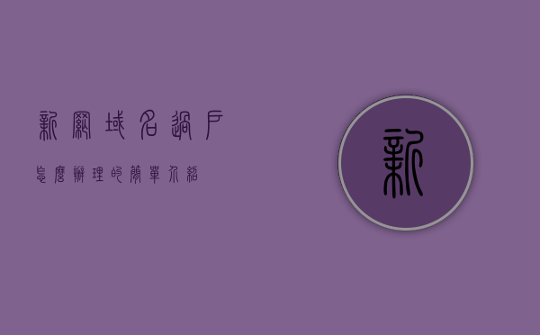 新网域名过户怎么办理的简单介绍，新网域名过户办理流程简介，新网域名过户办理流程简介，过户步骤与注意事项解析，新网域名过户办理流程详解，步骤、注意事项及过户步骤解析，新网域名过户办理流程详解，步骤、注意事项与过户步骤解析，新网域名过户办理流程详解，步骤、注意事项与过户步骤全面解析
