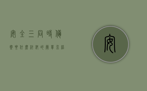 安全三同时备案要什么材料的简单介绍，安全三同时备案所需材料简介，安全三同时备案材料简介及要求，安全三同时备案材料简介与要求概述