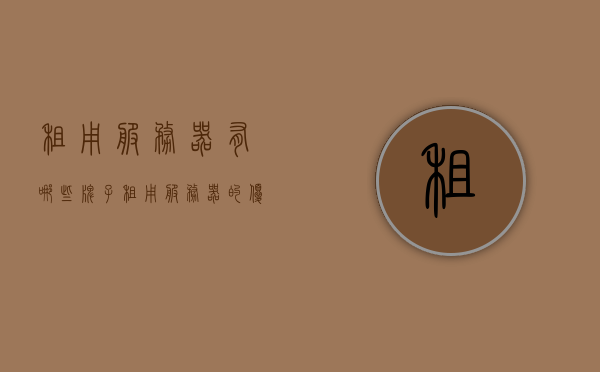 租用服务器有哪些牌子（租用服务器的优缺点），租用服务器品牌介绍及其优缺点分析，租用服务器品牌介绍与优缺点分析，租用服务器品牌详解，优缺点分析与介绍