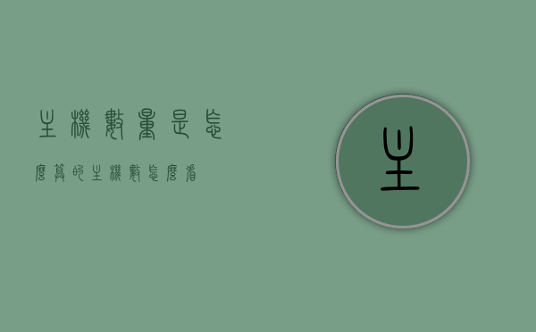 主机数量是怎么算的（主机数怎么看），如何计算主机数量及查看主机数的方法，如何计算及查看主机数量，方法与步骤详解，详解，如何计算及查看主机数量方法与步骤，主机数量计算详解教程