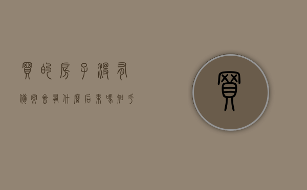 买的房子没有备案会有什么后果吗知乎（买房子没备案有法律作用吗?），未备案房屋购买后果解析，法律效应及潜在风险探讨