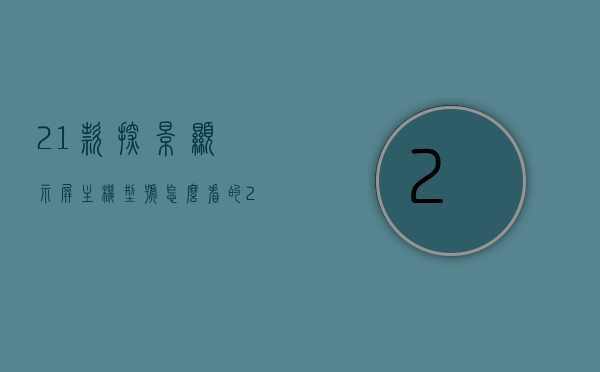 21款探影显示屏主机型号怎么看的（21款探影显示屏主机型号怎么看的啊），21款探影显示屏主机型号识别指南