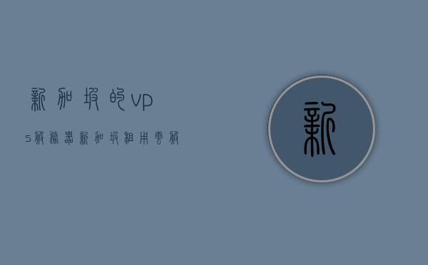 新加坡的vps服务器（新加坡租用云服务器），新加坡VPS服务器与云服务器租用指南