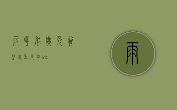 雨云推广免费服务器（雨云idc），雨云推广免费服务器，雨云IDC服务介绍 第1张