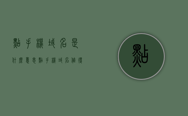 点手机域名是什么意思（点手机域名值得投资吗），关于点手机域名的含义与投资价值探讨