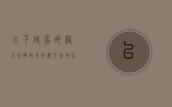 以下域名的格式正确的是什么（下列域名中错误的是），关于域名的格式正确性解析，识别错误域名，关于域名格式正确性的解析，如何识别错误的域名