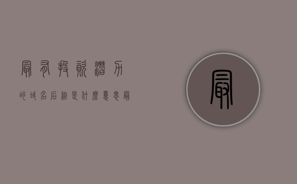 最有投资潜力的域名后缀是什么意思（最好的域名后缀），揭秘最具投资潜力的域名后缀，探寻最佳域名选择之道