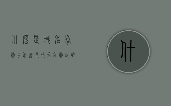 什么是域名举例子（什么是域名举例说明），域名的概念及实例解析，域名的概念详解，实例解析与举例说明