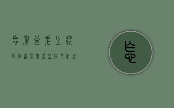 怎么查看主机几通道（怎么看主机是什么接口），如何查看主机接口及通道类型？，如何查看主机接口及通道类型指南，一步了解主机几通道与接口类型？，如何查看主机接口及通道类型，一步指南了解主机几通道与接口类型？，如何查看主机接口及通道类型，一步指南了解主机几通道与接口类型详解