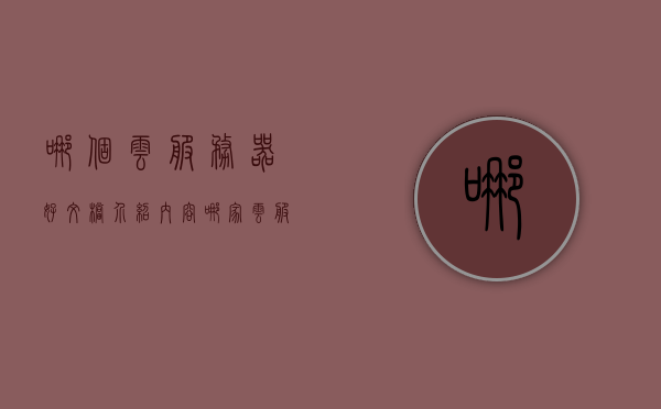 哪个云服务器好文档介绍内容（哪家云服务器好），云服务器选择指南，全面解析各大云服务器优势与特点，云服务器选择指南，全面对比解析，帮你找到最佳云服务提供商