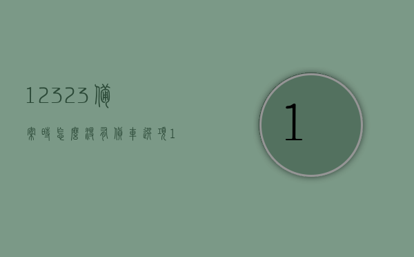 12323备案时怎么没有货车选项（12123为什么备案不了大车），关于12323备案时为何没有货车选项的问题解析与解答