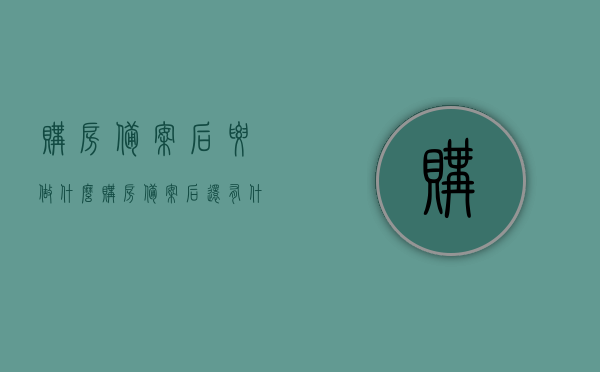 购房备案后要做什么（购房备案后还有什么流程），购房备案后的流程及后续事项详解，购房备案后的流程详解，后续事项与必备操作指南，购房备案流程及后续事项详解，从备案到入住的必备操作指南，购房备案后全流程详解，从备案到入住的必备操作指南与后续事项详解，购房备案后的流程详解及后续入住指南，从备案到入住的必备操作与注意事项