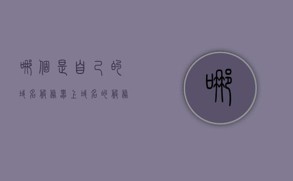 哪个是自己的域名服务器上（域名的服务器叫什么），哪个域名服务器是你的最佳选择？解析域名服务器名称的秘密，解析域名服务器名称的秘密，如何选择自己的域名服务器与最佳域名提供商？，如何选择域名服务器与最佳域名提供商，解析域名服务器名称的秘密指南