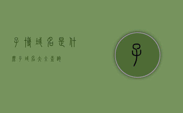 子博域名是什么（子域名大全查询），子博域名解析及查询指南