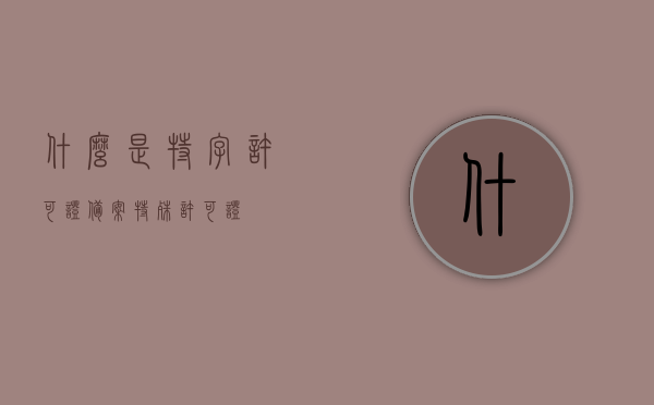 什么是特字许可证备案（特殊许可证），特字许可证备案详解，特殊许可证概述，特字许可证备案详解，特殊许可证的概念与备案流程概述