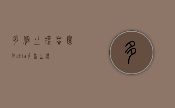 多个主机怎么摆（chia多台主机），多台主机的摆放策略与布局优化 第1张