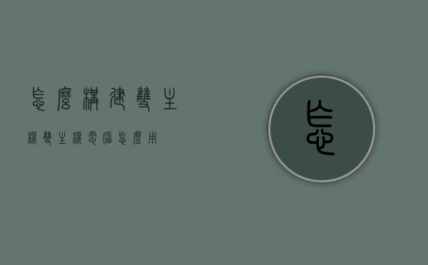 怎么构建双主机（双主机电脑怎么用），双主机构建指南，使用双主机电脑的步骤与技巧，双主机构建指南，使用步骤与技巧，实现双主机电脑的顺畅操作