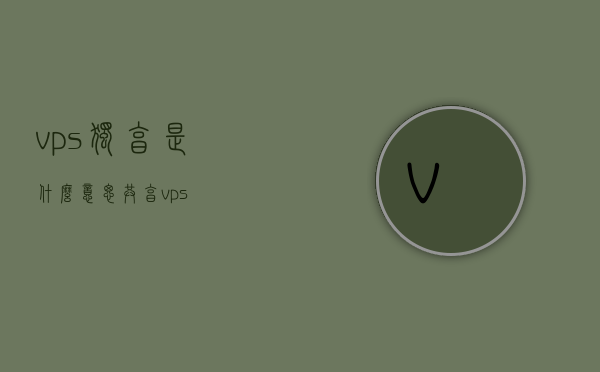 vps独享是什么意思（共享vps），VPS独享与共享VPS的含义解析