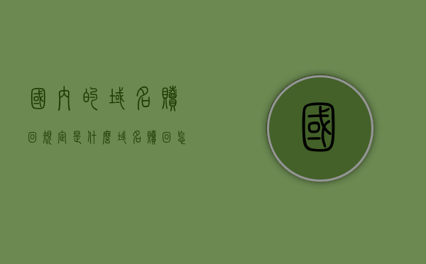 国内的域名赎回规定是什么（域名赎回怎么那么贵），国内域名赎回规定详解，为何域名赎回费用高昂？