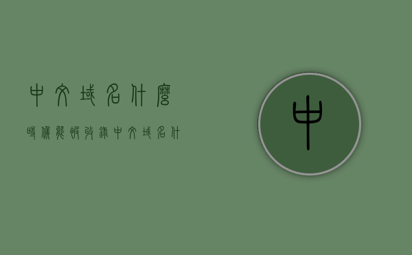 中文域名什么时候能被收录（中文域名什么时候能被收录出来），中文域名收录时间解析，何时能被搜索引擎收录？，中文域名收录时间解析，何时能被搜索引擎收录？全面解读中文域名收录过程！