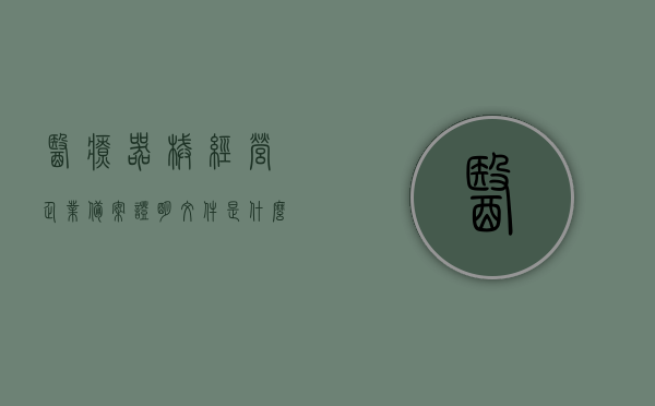 医疗器械经营企业备案证明文件是什么（医疗器械经营企业备案证明文件是什么），医疗器械经营企业备案证明文件详解，内容、作用与要求，医疗器械经营企业备案证明文件详解，内容、作用与要求全解析