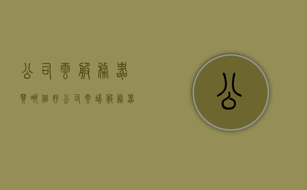 公司云服务器买哪个好（公司云端服务器），公司云服务器选择指南，最佳云端服务器推荐 第1张