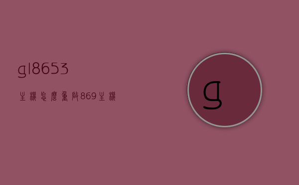 gl8653主机怎么重启（869主机怎么重启），GL8653与869主机重启方法指南，GL8653与869主机重启方法详解，操作指南与步骤
