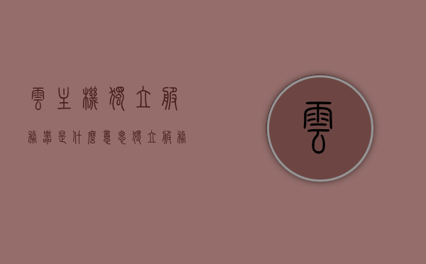 云主机独立服务器是什么意思（独立服务器和云服务器的区别），云主机与独立服务器解析，定义、区别及意义，云主机与独立服务器的解析，定义、区别及其意义探讨