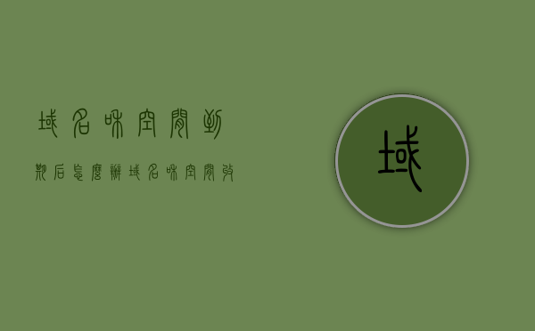 域名和空间到期后怎么办（域名和空间收费），域名和空间到期后该如何处理及收费问题解析，域名和空间到期后处理与收费问题详解，一站式解决方案指南