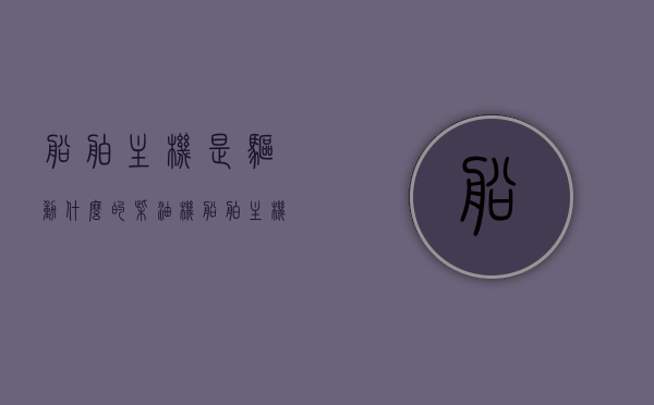 船舶主机是驱动什么的柴油机（船舶主机是发动机吗），船舶主机驱动揭秘，柴油机的作用与身份揭秘，是发动机吗？，揭秘船舶主机，柴油机的驱动与身份解析