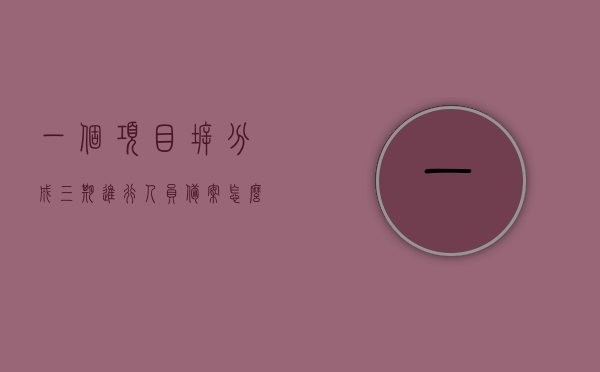 一个项目拆分成三期进行人员备案怎么办理（项目拆分的依据），项目三期人员备案办理详解，拆分依据与操作流程