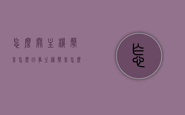 怎么关主机声音怎么回事（主机声音怎么关闭），如何关闭主机声音问题及解决方法，解决主机声音问题，关闭主机声音的方法与步骤详解，如何关闭电脑主机声音？详细解决方法与步骤