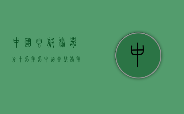 中国云服务器前十名排名（中国云服务排行），中国云服务器前十名排名榜单揭晓，中国云服务器前十名排名榜单揭晓，云服务行业领军企业榜单出炉！