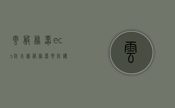 云服务器ecs防火墙（服务器云防护），云服务器ECS防火墙，服务器云防护全面解析