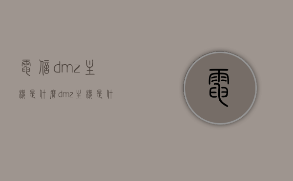 电信dmz主机是什么（dmz主机是什么意思），电信DMZ主机详解，什么是DMZ主机及其含义