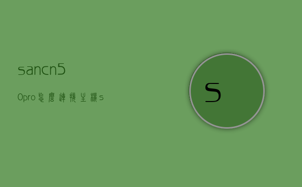 sancn50pro怎么连接主机（sancn50pro安装），SANCN50Pro连接主机及安装指南，SANCN50Pro连接主机与安装步骤指南，SANCN50Pro连接主机与安装步骤详解，操作指南及教程 第1张