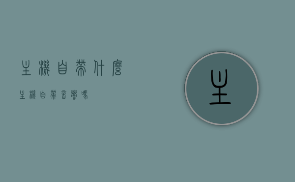 主机自带什么（主机自带音响吗?），主机自带功能解析，是否包含音响？