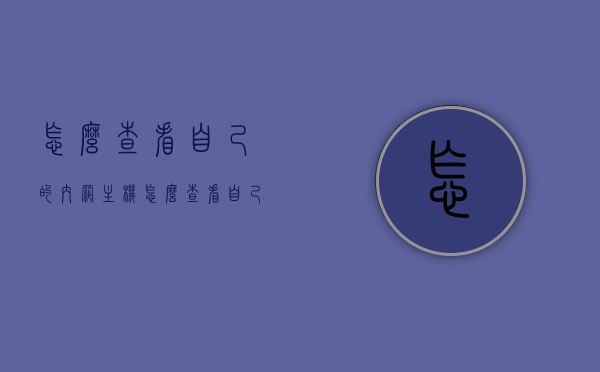 怎么查看自己的内网主机（怎么查看自己的内网主机ip），如何查看内网主机及其IP地址？